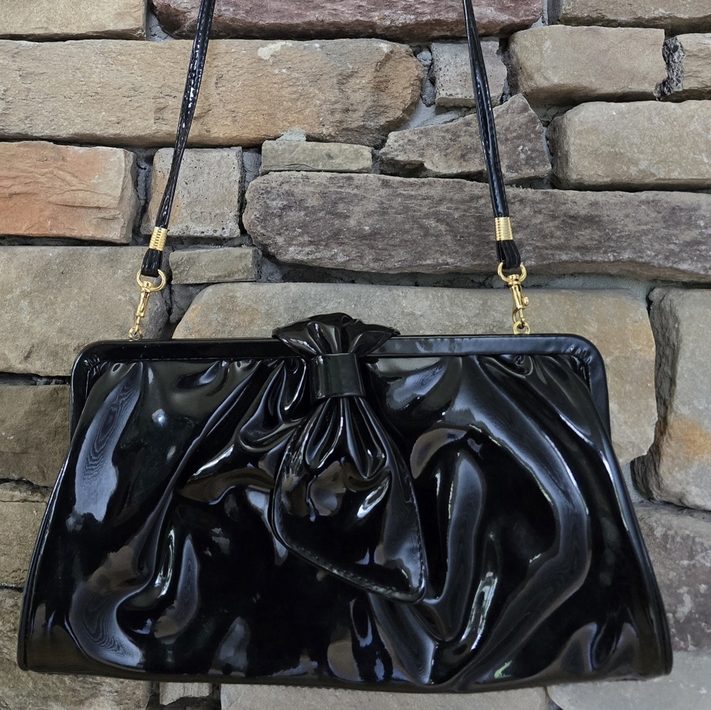 Gorgeous Vintage 90's La Regale Black Patent Leather Excellent Cond. Used Once!!